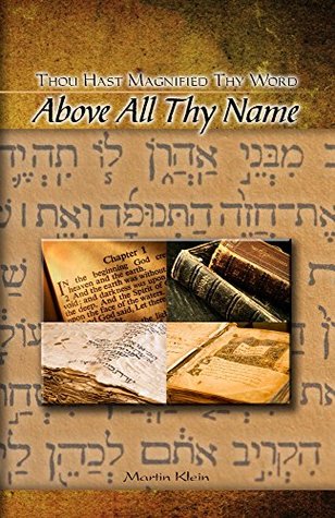 Download Above All Thy Name: Thou Hast Magnified Thy Word - Martin Klein | ePub