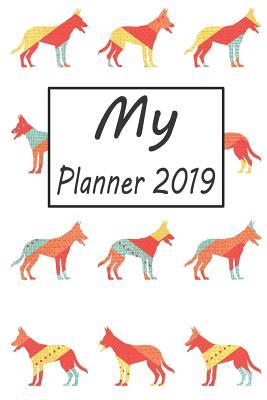 Read Online My Planner 2019: Lovely Dog Pattern Weekly Planner 2019: 12 Month Agenda - Calendar, Organizer, Notes, Goals & to Do Lists -  file in ePub
