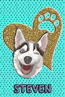 Read Online Husky Life Steven: College Ruled Composition Book Diary Lined Journal Blue - Frosty Love file in ePub