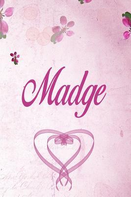 Download Madge: Personalized Name Notebook/Journal Gift For Women & Girls 100 Pages (Pink Floral Design) for School, Writing Poetry, Diary to Write in, Gratitude Writing, Daily Journal or a Dream Journal. - Personalized Name Publishers | ePub