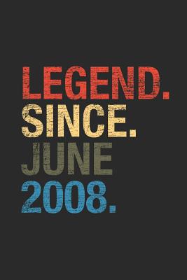 Read Online Legend Since June 2008: Graph Paper Notebook / Journal (6 X 9 - 5 Squares per inch - 120 Pages) - June Birthday Gift Idea - Legend Publishing | ePub