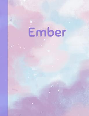 Read Ember: Personalized Composition Notebook - College Ruled (Lined) Exercise Book for School Notes, Assignments, Homework, Essay Writing. Pink Blue Purple Cover Art - Cloud Marble with Name -  file in ePub